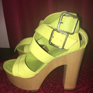 Chunky platform heels